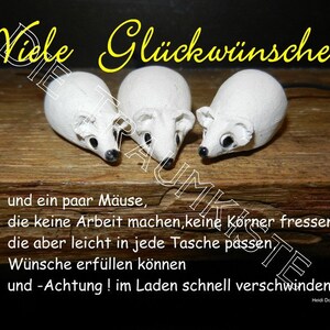 Karte Glückwünsche MäusetrioTH0019 image 1