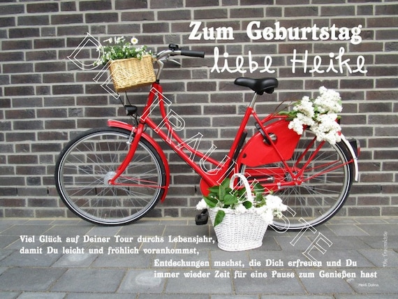 Geburtstag spruch fahrrad Herzlichen Glückwunsch an die