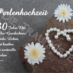Perlenhochzeit Karte "Perlen Stein 1 " TD0061