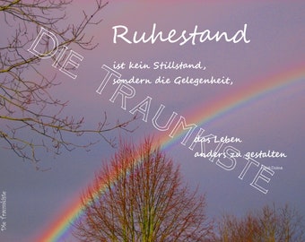 Ruhestand Karte"Regenbogen Bäume" TH0069