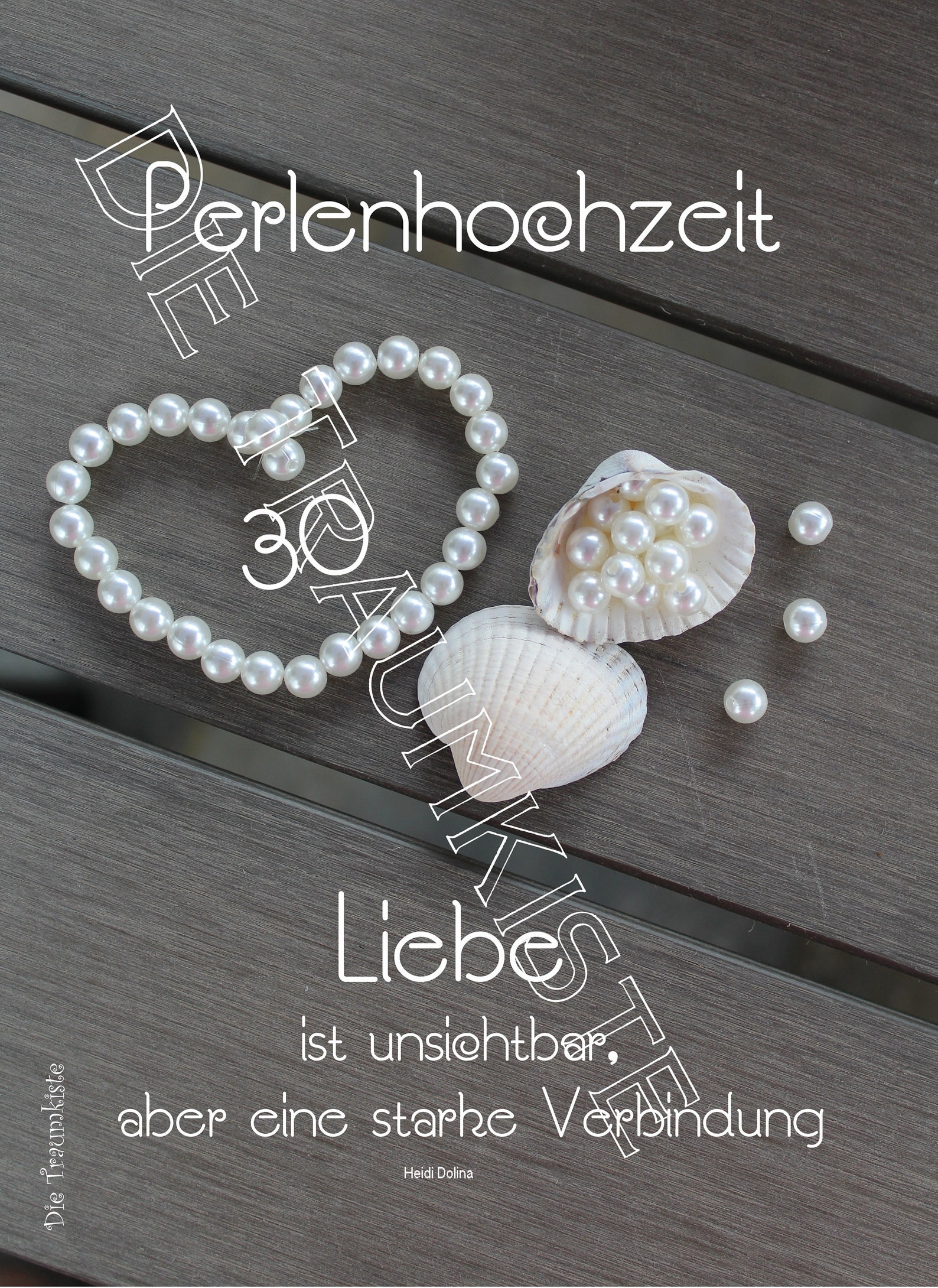 Perlenhochzeit Karte "Perlen Muscheln 3 " TD0072 Etsy.de