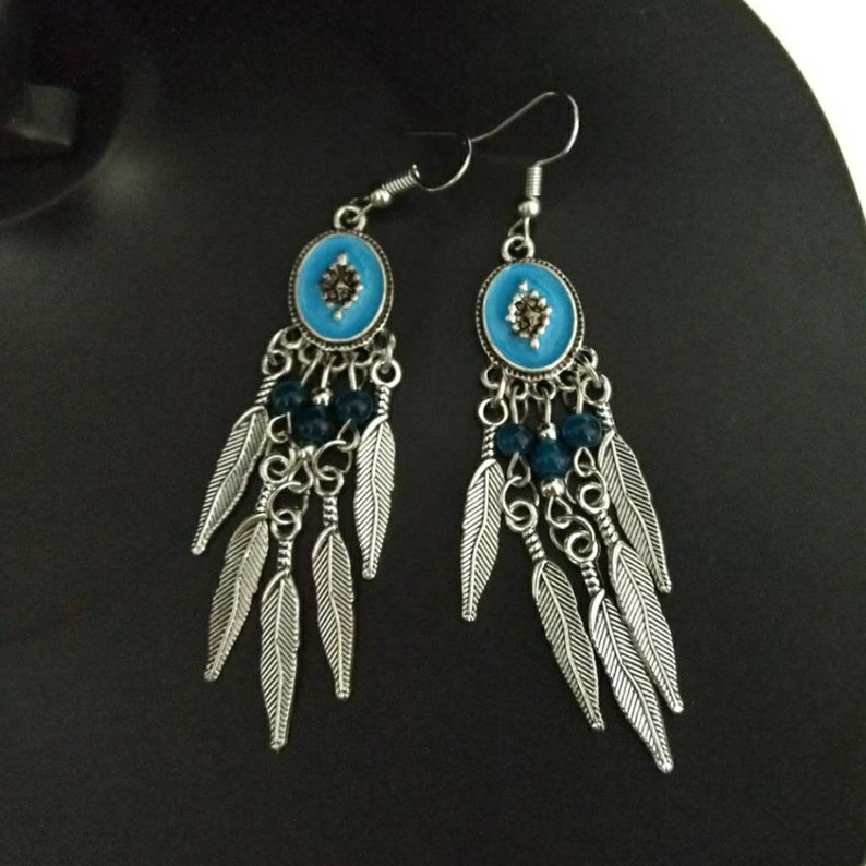 hippie chic earrings gypsy boho under 20 Bohemian hoop earrings free shipping love yourself native American boho feather earrings