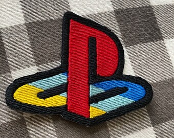 PS2 Retro Logo Play Station Game Collectible Iron on Patch