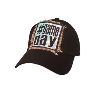 Game Day holographic baseball cap