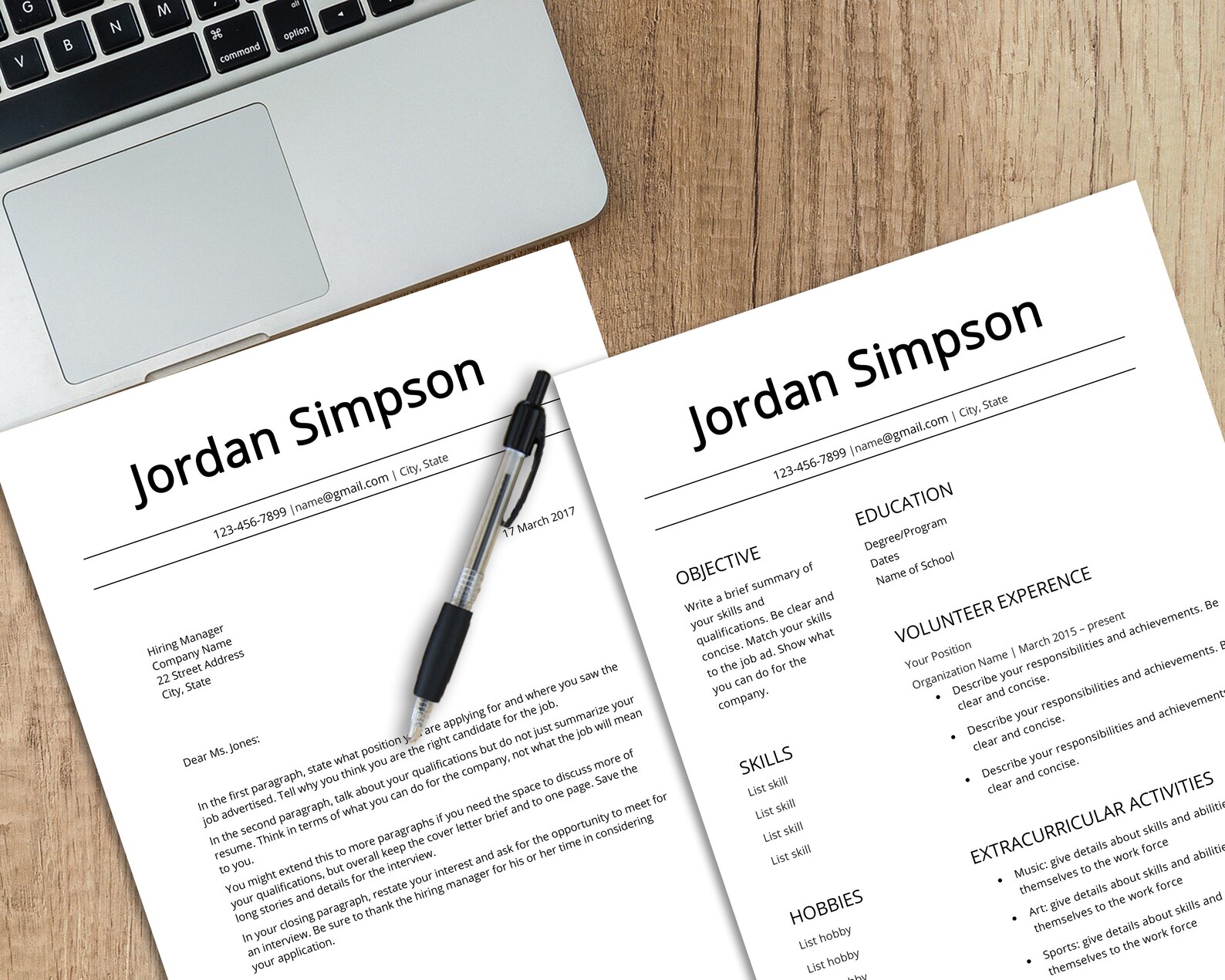First CV Template resume teenagers no experience high | Etsy