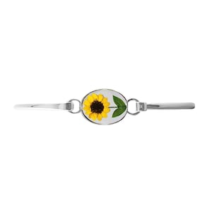 Sunflower Small Oval Bracelet, Transparent