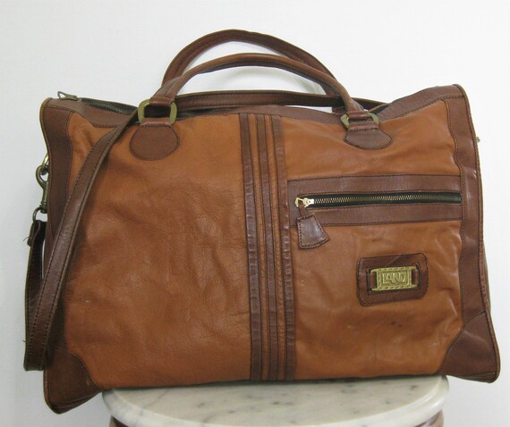 1970s Land Leather Luggage Duffle Briefcase Should