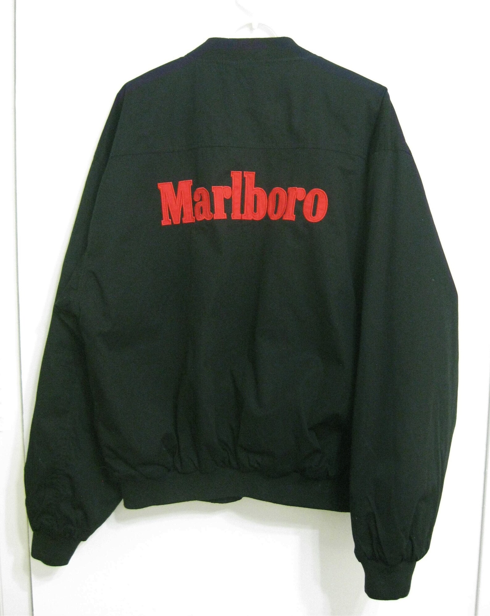 Marlboro Jacket Vintage Windbreaker Reversible Cotton XL Black Etsy