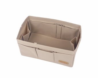For KELLY 25 28 32 35 40 Bag Insert Organizer, Waterproof & Sturdy, 12 Compartments, Sand Beige