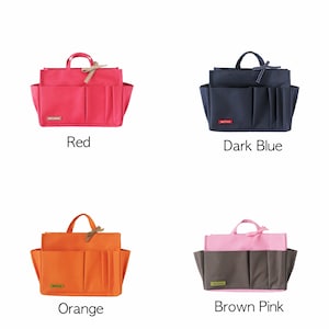 Waterproof sturdy bag liner organiser, large size. Lightweight and perfect for any bags with 11 compartments. Protect your inner handbags from liquid stains and keep everything visible-neatly arranged. Dimensions: L.25 x h.18 x w.12cm. High Quality.