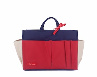 Bag Insert Organizer - Waterproof & Sturdy, LARGE Size, Lightweight - For Any Bags, 11 Compartments, 15 Colours