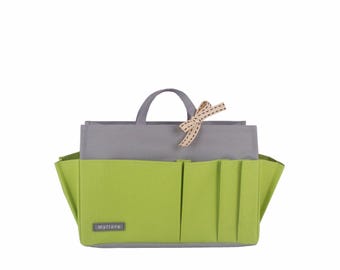 Bag Insert Organizer, Waterproof & Sturdy - MEDIUM Size - Lightweight, For Any Bags, 11 Compartments, 11 Colours