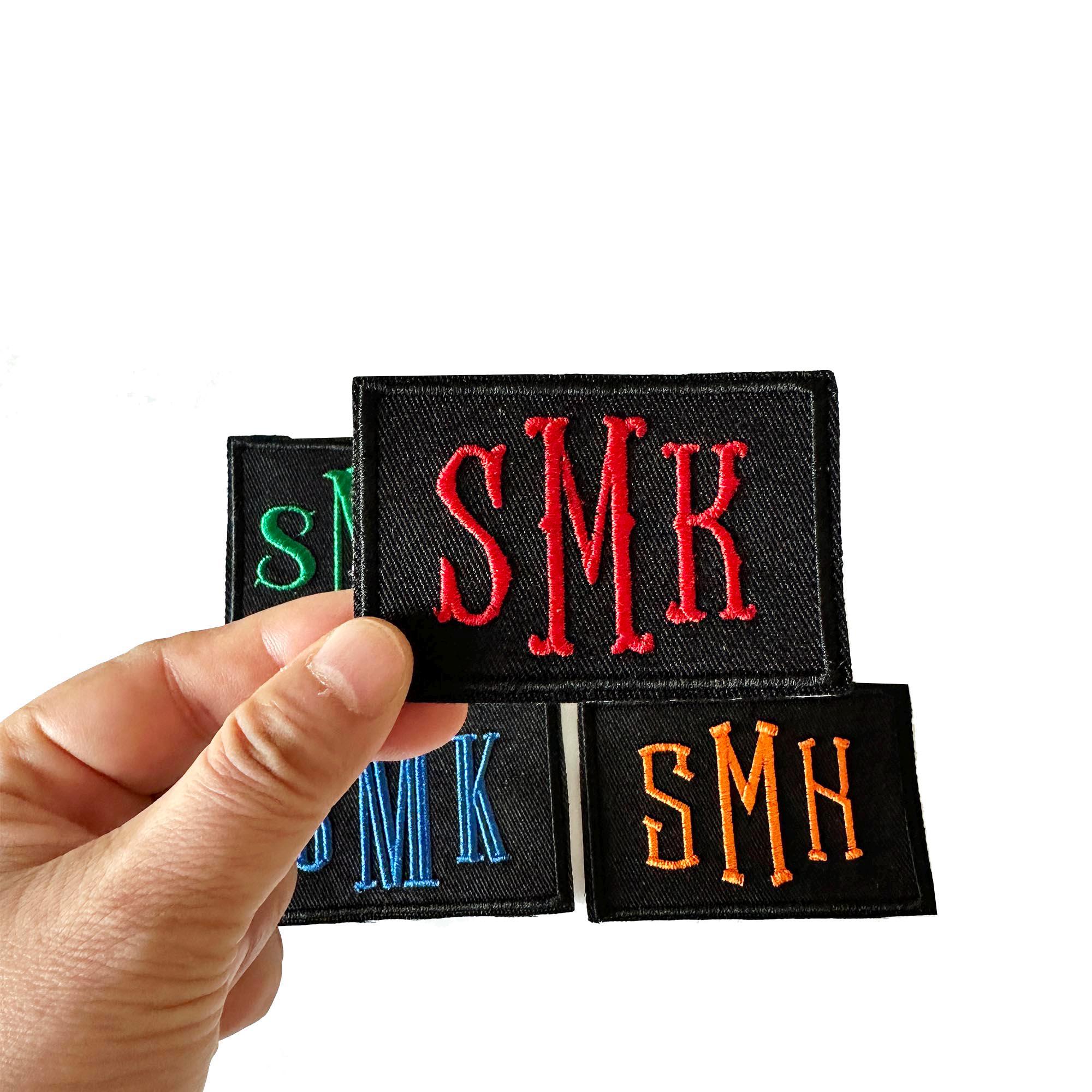 Custom Initials Embroidery Patches, Personalized Iron-on Sew on ...