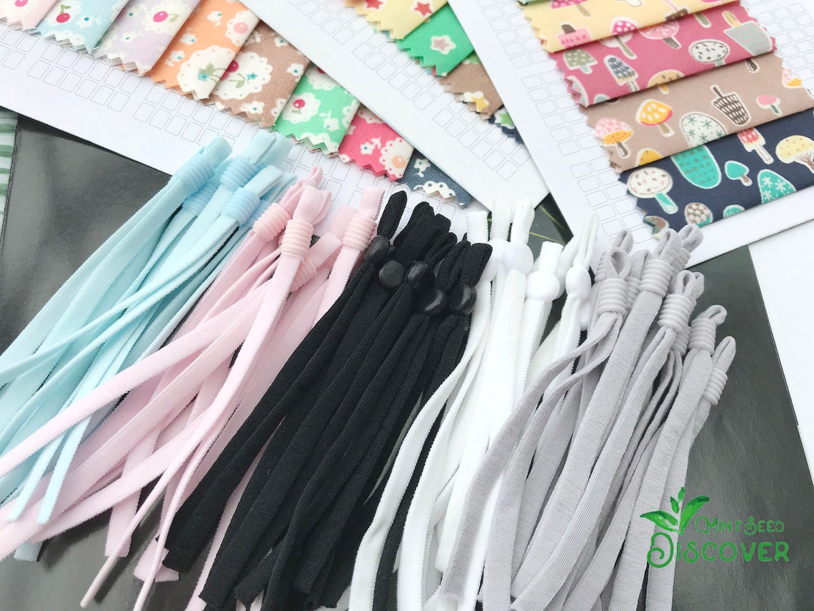 Adjustable Elastic Bands for Face Mask Flat Elastic Straps Etsy