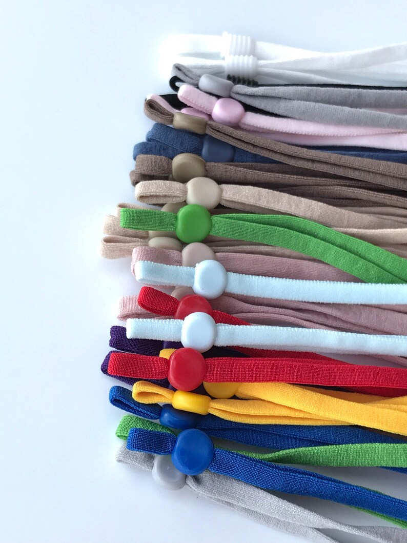 Adjustable Elastic Bands for Face Mask Flat Elastic Straps Etsy