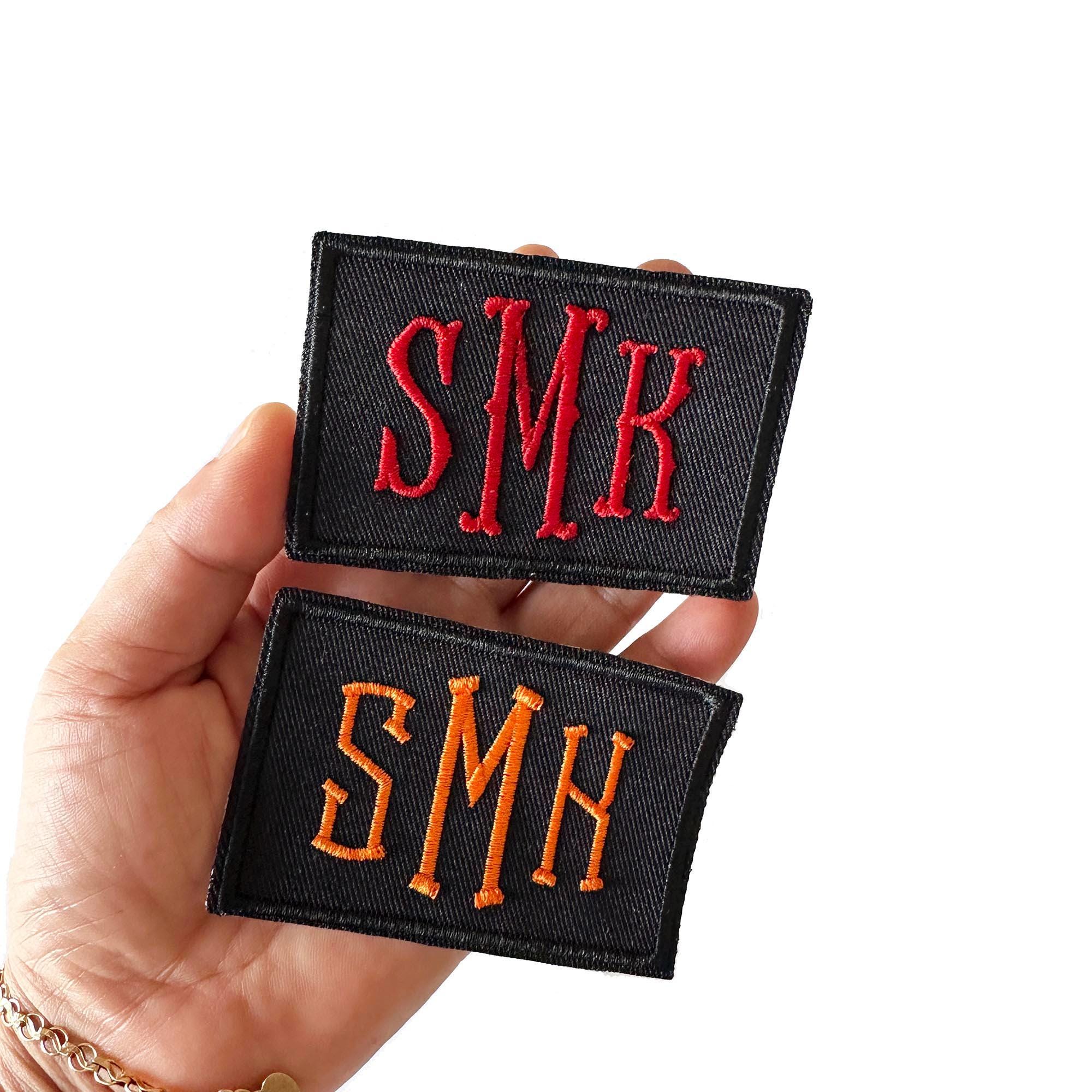 Custom Initials Embroidery Patches, Personalized Iron-on Sew on ...