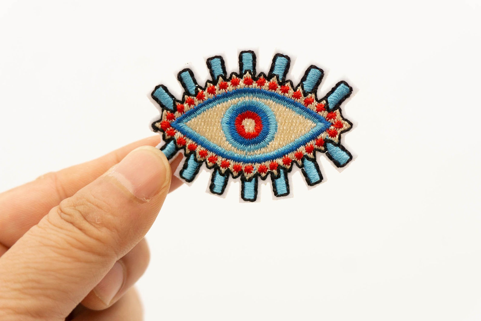 Evil Eye Iron On Patches Embroidery Evil Eye Patch Applique Etsy