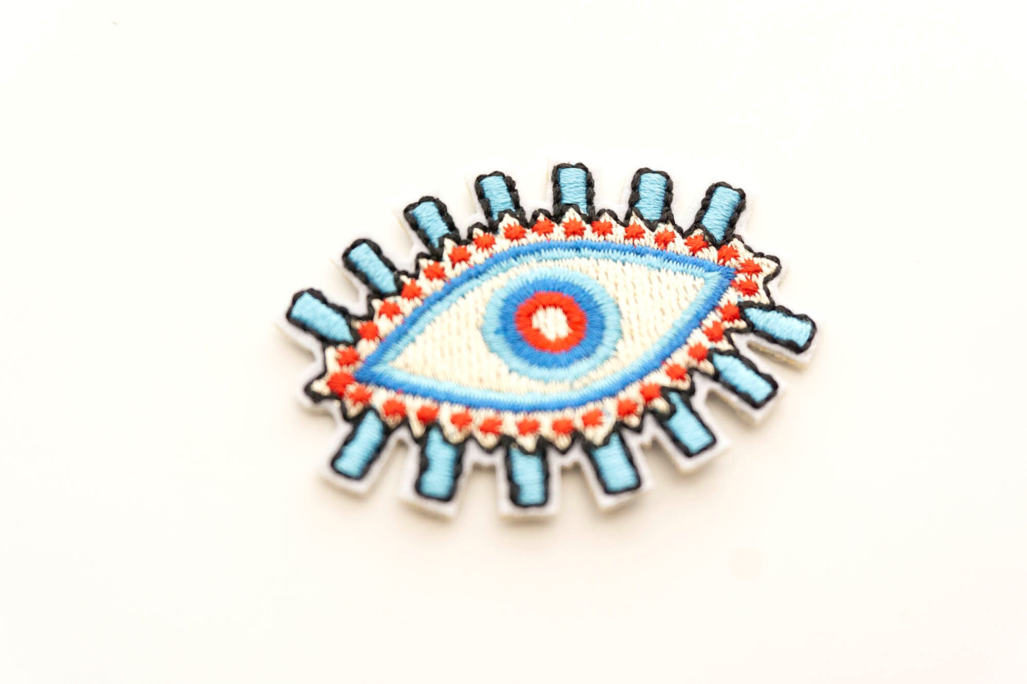 Evil Eye Iron On Patches Embroidery Evil Eye Patch Applique Etsy