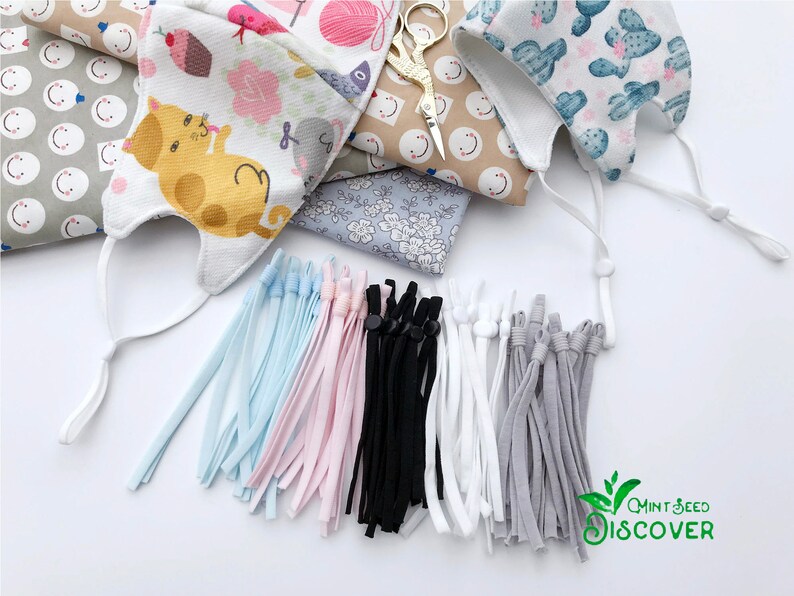 Adjustable Elastic Bands for Face Mask Flat Elastic Straps Etsy