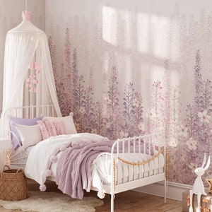 BLOSSOM / Papel pintado de flores, mural de pared botánico, decoración habitación infantil imagen 2