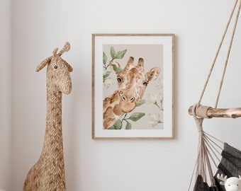 Poster OASIS Woodland Animal Poster / kids decor / safari room