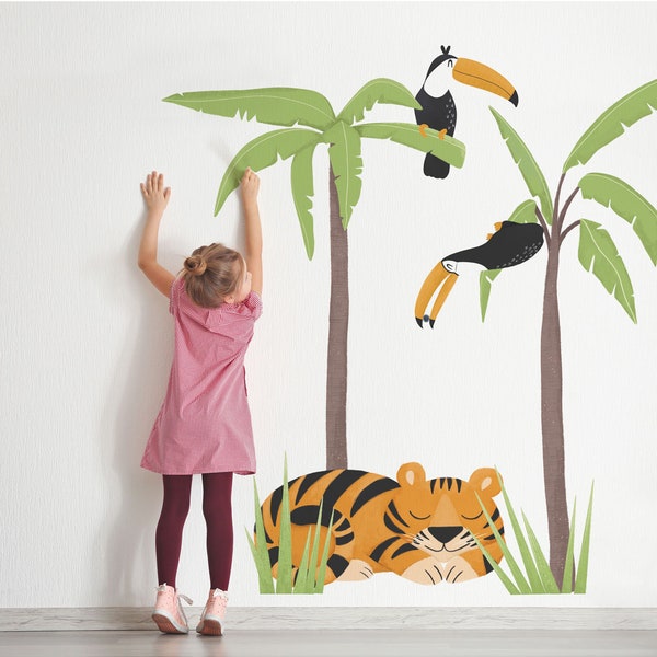Jungle Wall Decals Etsy