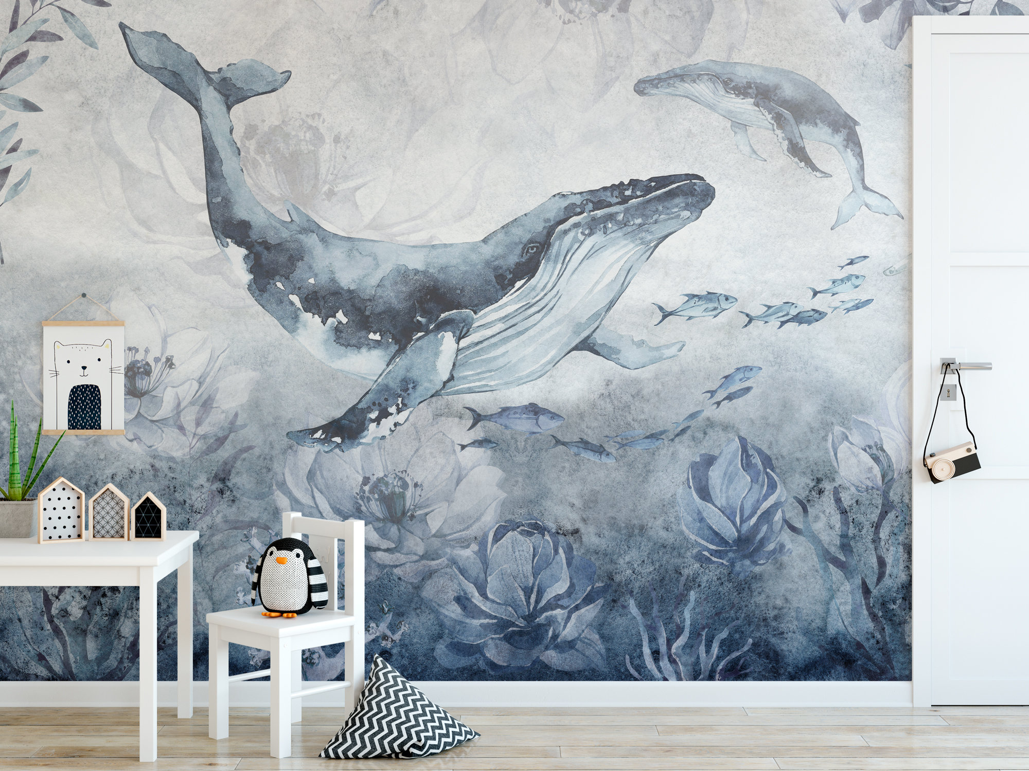 Arte De Papel Tapiz De Ballena