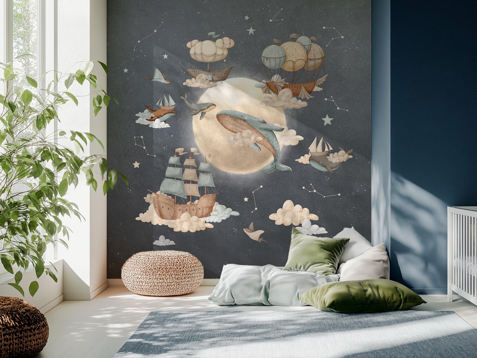 Tapisserie Murale Pottery Barn Kids – Constellation Nautique Baleine