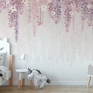 BLOSSOM / Papel pintado de flores, mural de pared botánico, decoración habitación infantil imagen 5