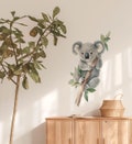 Koala Wall Decal for Kids Room, Soft Nursery Animal Wall Sticker product logo