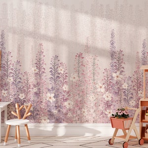 BLOSSOM / Papel pintado de flores, mural de pared botánico, decoración habitación infantil imagen 3