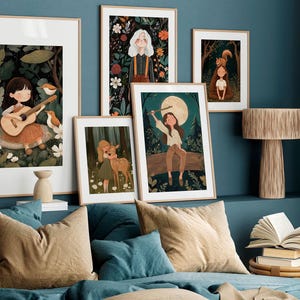 ForestDream - Poster di foreste da favola per bambini - Poster per ragazze