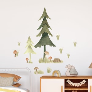 LITTLE ONE TREE Wall decal Forest Animals / Nursery Woodland / forest wall stickers