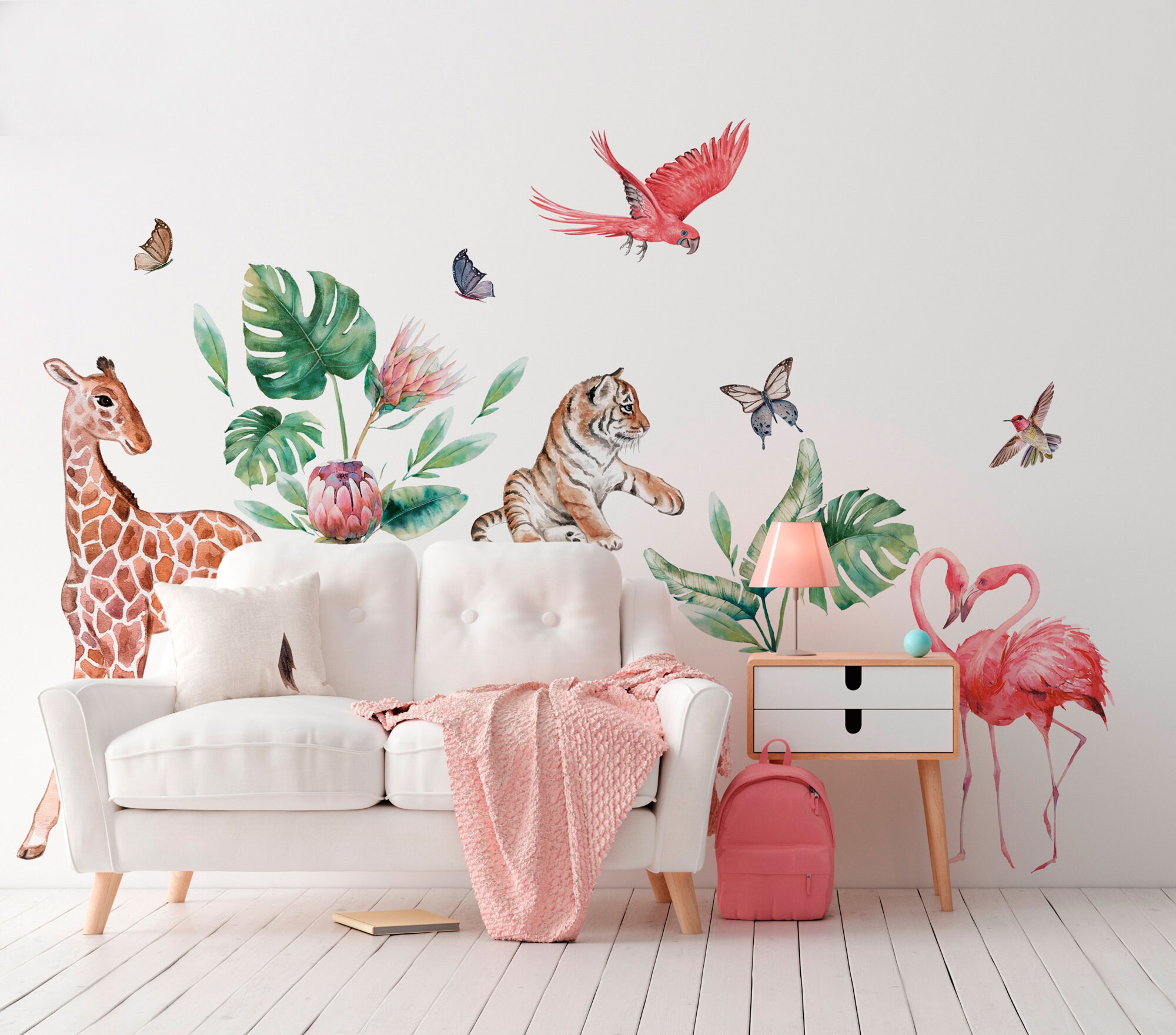 SAFARI Wall Decal for Kids / Jungle Nursery Decor / Safari | Etsy