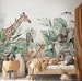 SAFARI wallpaper for children / Kids Safari Jungle Animals Wallpaper 