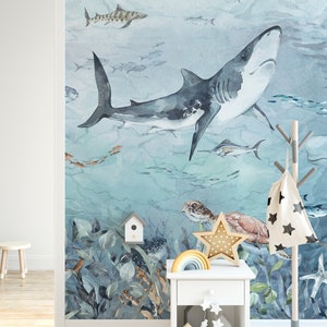 SEAWAY Wallpaper / Underwater Wallpaper for Children / Self-adhesive or ...