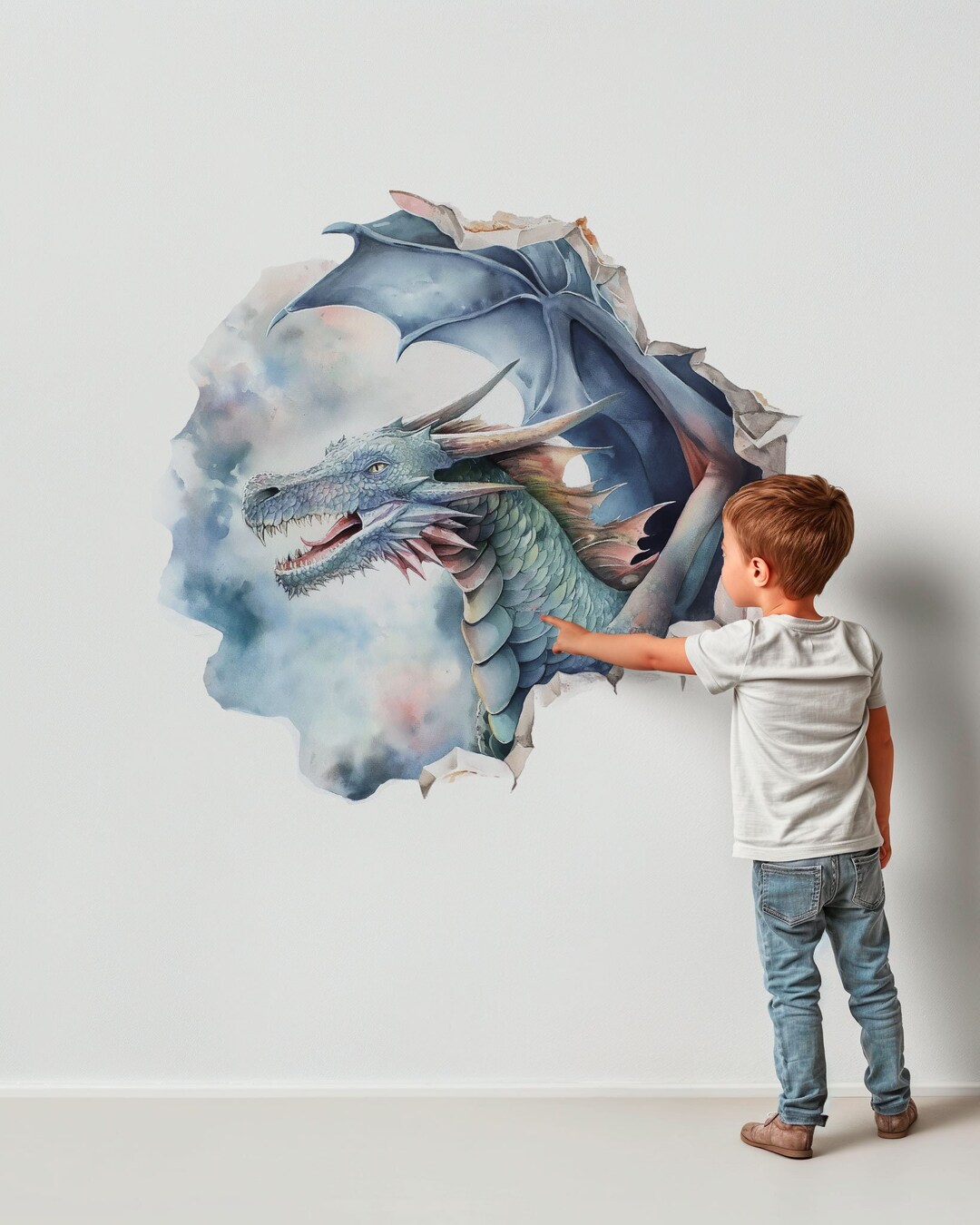 Dragon 3D Wall Sticker - Perfect Addition to Boys Room Decor - Wall ...