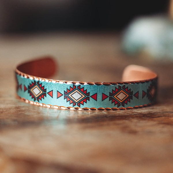 NATIVE STYLE BRACELET | Long Lasting Cuff | Best Ethnic Jewelry | Southwest Bracelet | Native American Handmade Aztec Wilderness Bracelet