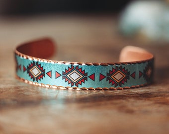 NATIVE STYLE BRACELET | Long Lasting Cuff | Best Ethnic Jewelry | Southwest Bracelet | Native American Handmade Aztec Wilderness Bracelet