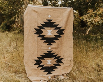 BOHEMIAN INSPIRED BLANKET | Navajo Yoga Rug | Adorable Blanket | Treadle Loom Rugs | Great High Quality Hand Dyed Fibers Mexican Ethnic Rug