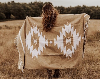NATIVE INSPIRED RUG | Modern Blanket | Ethnic Patterns Rug | Antique Blanket | Unique Woven Blanket | Ethnic Home Blanket