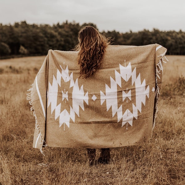NATIVE INSPIRED RUG | Modern Blanket | Ethnic Patterns Rug | Antique Blanket | Unique Woven Blanket | Ethnic Home Blanket