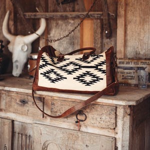 ETHNIC TRAVEL BAG | Handmade Travel Bag | Cotton Fiber Bag | Aztec Patterned