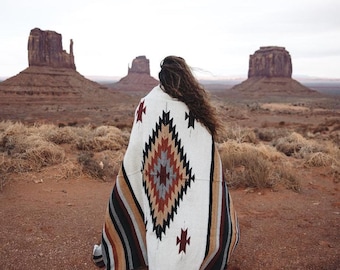 TAPIS STYLE AMERINDIEN | Tapis navajo | Couverture Mexicaine | tapis ethnique| Tapis Yoga | Couverture de plage | Couverture picnic |