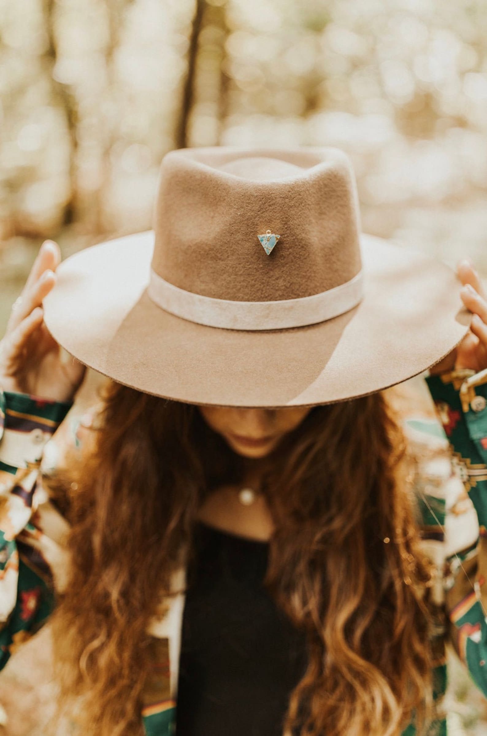 Boho Hat Fedora Ethnic Hat Wool Felt Boho Hat Etsy