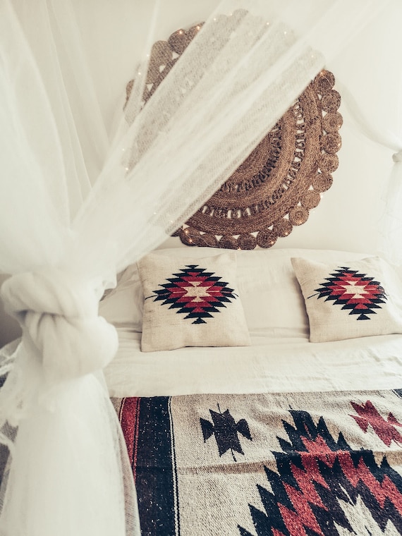 MEXICAN PILLOW CASE | Ethnic Cushion Cover | Cotton Cushion Cover | Handdyed Pillow Case | Premium Quality Boho Designer Cushion Cover