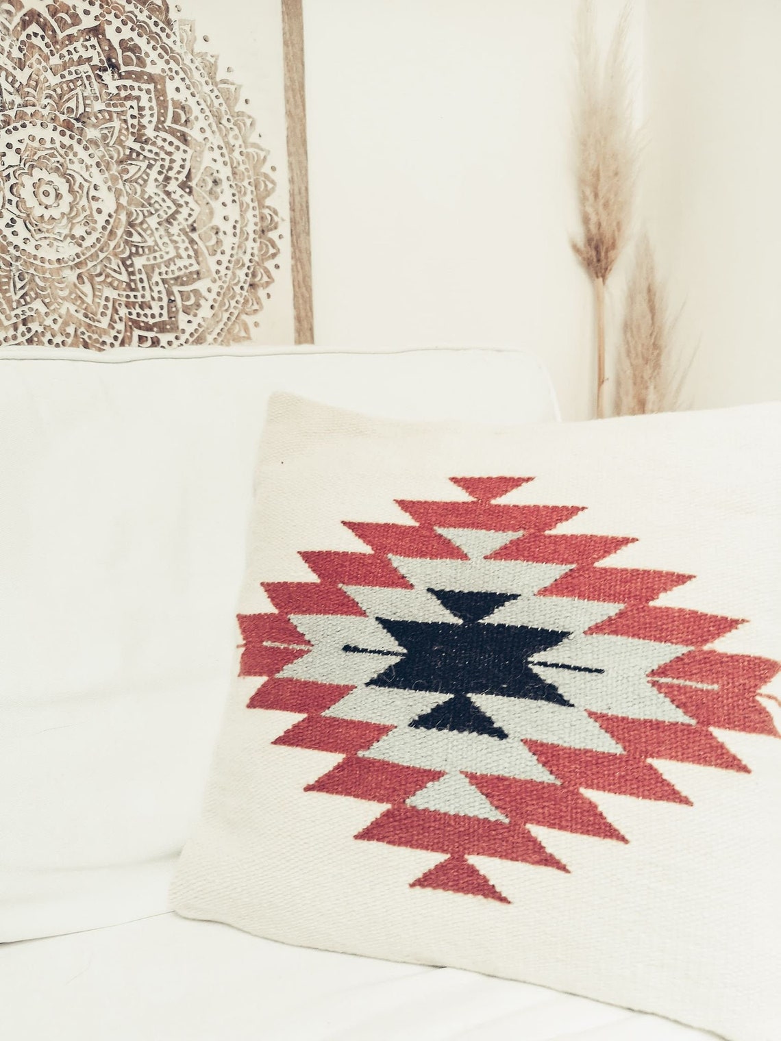Ethnic cushion cover Boho cushion Native American cushion | Etsy