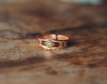 NATIVE STYLE RING| Long Lasting Cuff | Best Ethnic Jewelry | Southwest Ring| Native American Handmade Aztec Wilderness Ring