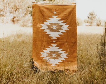 MEXICAN INSPIRED RUG | Modern Blanket | Ethnic Patterns Rug | Antique Blanket | Original Design The Wild Whispers Culiacan Blanket