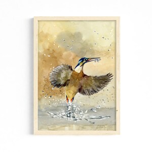 printable download digital print kingfisher print bird art printable download living room wall art landscape print bedroom wall decor print